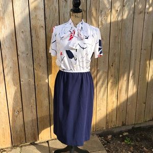 Vintage Abstract Dress by Lady Carol of NY